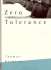 Zero Tolerance: a Novel