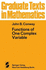 Functions of One Complex Variable (Graduate Texts in Mathematics)