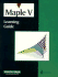 Maple V: Learning Guide