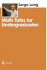 Math Talks for Undergraduates