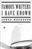 Famous Writers I Have Known: a Novel