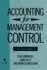 Accounting for Management Control (Second Edition, Chapman & Hall Series in Accounting and Finance)