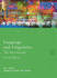 Language and Linguistics: the Key Concepts