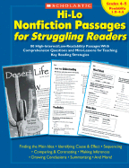 Hi-Lo Nonfiction Passages for Struggling Readers: Grades 4-5: 80 High-Interest/Low-Readability Passages With Comprehension Questions and Mini-Lessons for Teaching Key Reading Strategies