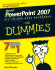 Powerpoint 2007 All-in-One Desk Reference for Dummies