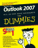 Outlook 2007 All-in-One Desk Reference for Dummies (for Dummies Series)