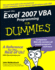 Excel 2007 Vba Programming for Dummies