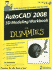 Autocad 2008 3d Modeling Workbook for Dummies