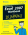 Excel 2007 Workbook for Dummies