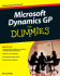 Microsoft Dynamics Gp for Dummies