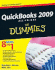 Quickbooks 2009 All-in-One for Dummies
