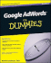 Google Adwords for Dummies