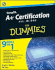 Comptia a+ Certification All-in-One for Dummies
