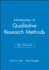 Introduction to Qualitative Research Methods