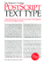 Designer's Guide to Postscript Text Type