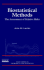 Biostatistical Methods