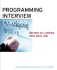 Programming Interviews Exposed: Secrets to Landing Your Next Job