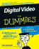 Digital Video for Dummies