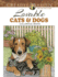 Creative Haven Lovable Cats and Dogs Coloring Book: Relax & Unwind With 31 Stress-Relieving Illustrations (Adult Coloring Books: Pets)