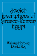Jewish Inscriptions of Graeco-Roman Egypt