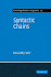 Syntactic Chains