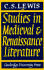 Studies in Medieval Renaissance Literature