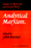 Analytical Marxism (Studies in Marxism and Social Theory)