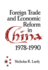 Foreign Trade and Economic Reform in China, 1978-1990