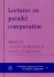 Lectures in Parallel Computation (Cambridge International Series on Parallel Computation, Series Number 4) (Volume 4)