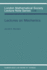 Lectures on Mechanics (London Mathematical Society Lecture Note Series, Series Number 174)