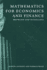 Mathematics for Economics and Finance