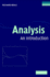 Analysis: an Introduction