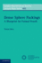 Dense Sphere Packings: a Blueprint for Formal Proofs (London Mathematical Society Lecture Note Series, Series Number 400)