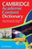 Cambridge Academic Content Dictionary Reference Book With Cd-Rom