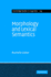 Morphology and Lexical Semantics
