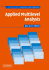Applied Multilevel Analysis: a Practical Guide for Medical Researchers (Practical Guides to Biostatistics and Epidemiology)