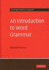 An Introduction to Word Grammar