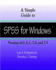 A Simple Guide to Spss for Windows: for Versions 6.0, 6.1, 7.0, and 7.5