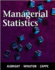 Managerial Statistics With Disk
