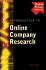 Introduction to Online Company Research