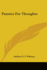 Pansies For Thoughts
