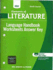 Language Handbook Worksheets Answer Key, Elements of Literature Sixth Course 2009