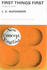 First Things First: Student's Book (New Concept English)