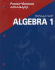 Algebra 1: Concepts and Skills: Examview Assessment Suite Cd-Rom