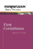 First Corinthians (Interpretation Bible Studies)