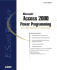 F. Scott Barker's Microsoft Access 2000 Power Programming