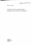 Postscript Screening: Adobe Accurate Screens