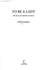 To Be a Lady: Story of Catherine Cookson