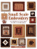 Small Scale Embroidery: in Cross Stitch and Other Techniques (Crafts)