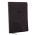 Nkjv, Value Thinline Bible, Large Print, Charcoal Leathersoft, Red Letter, Comfort Print: Holy Bible, New King James Version